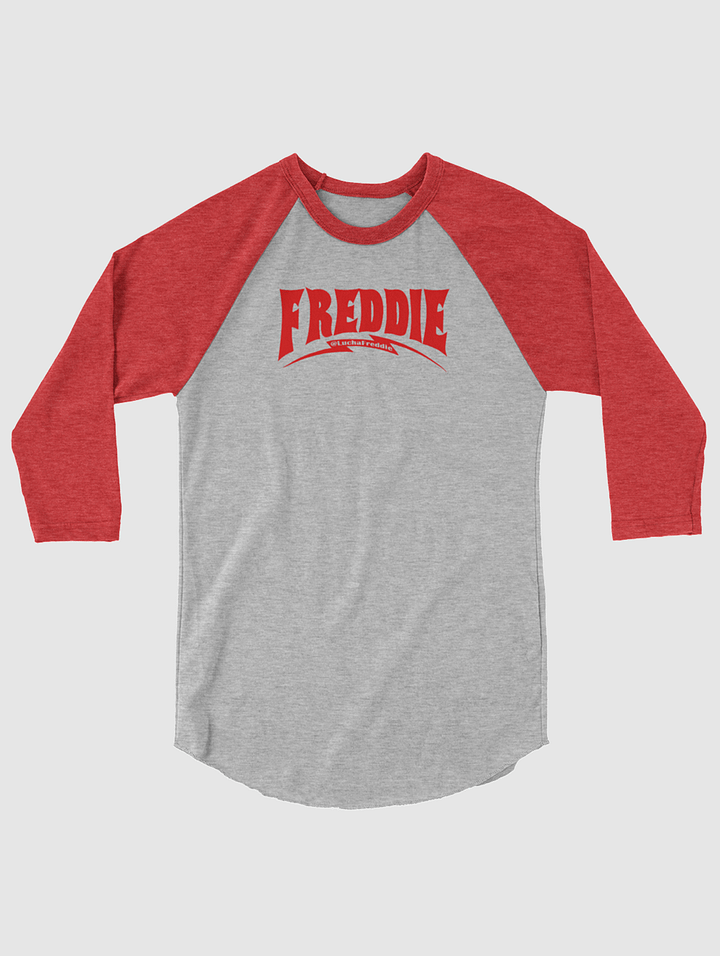 LuchaFreddie Flash logo 3/4 sleeve raglan shirt product image (1)