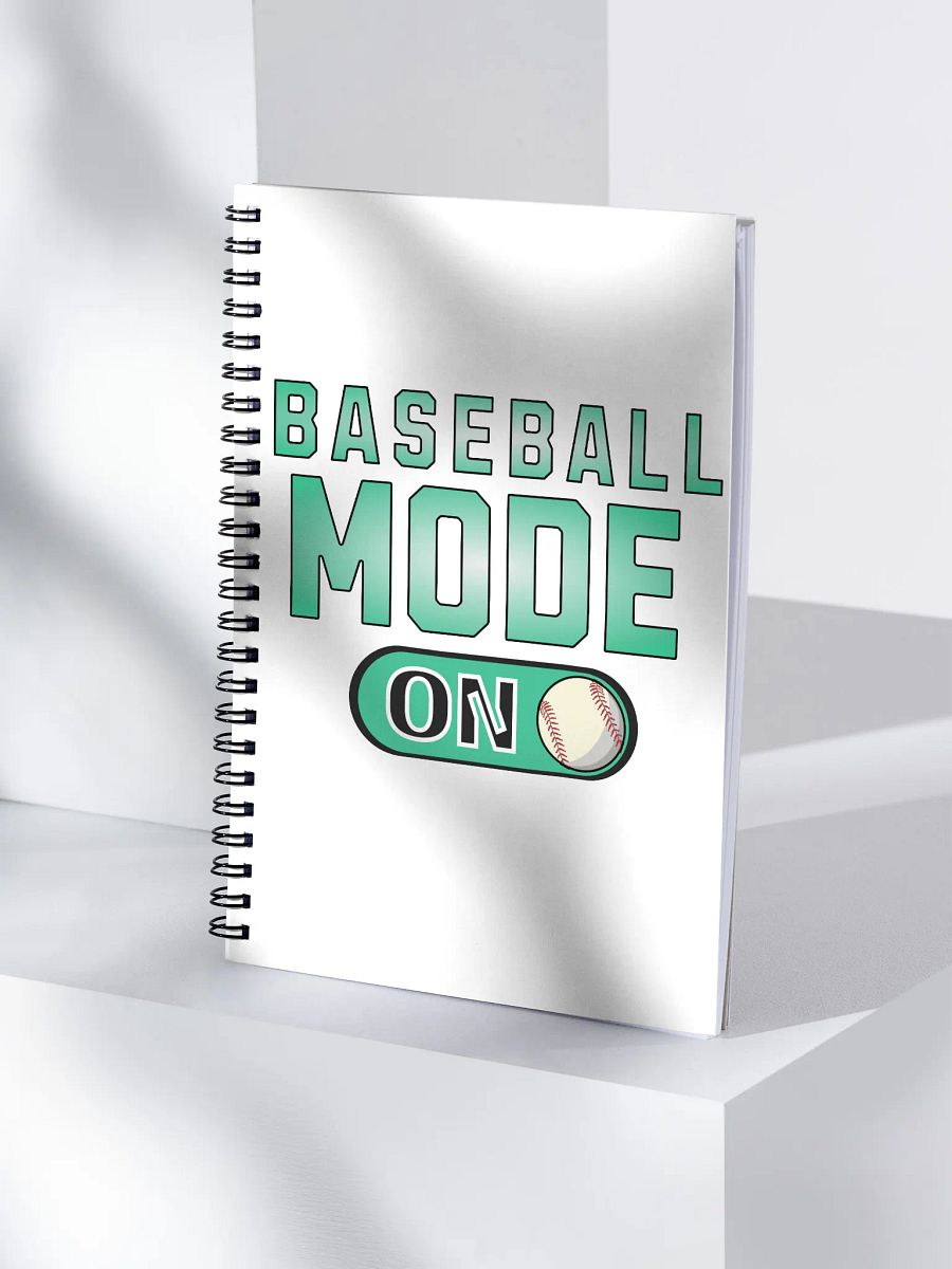 Baseball Mode On Spiral Notebook product image (3)