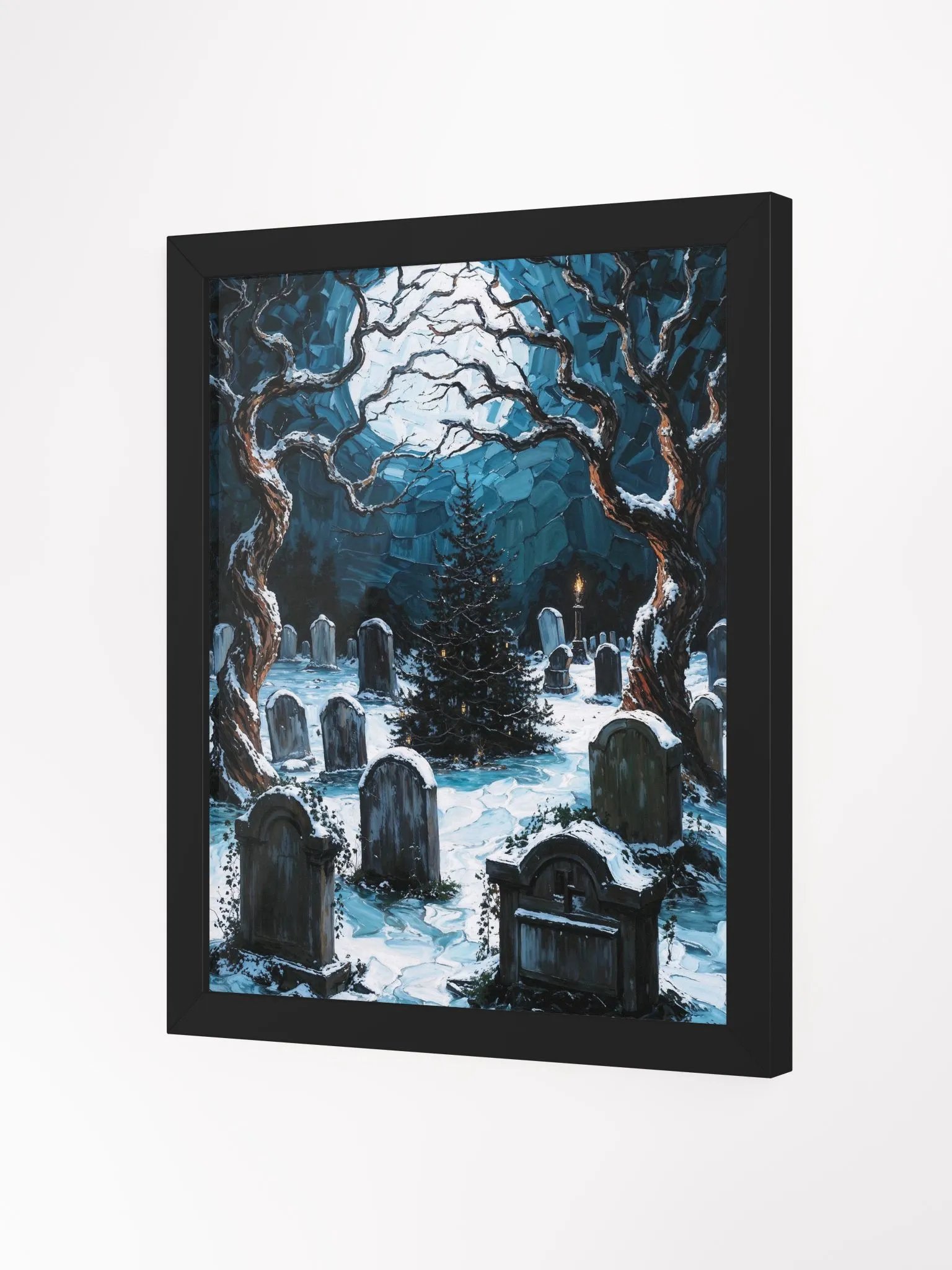 Graveyard Christmas Tree Framed Print product image (8)