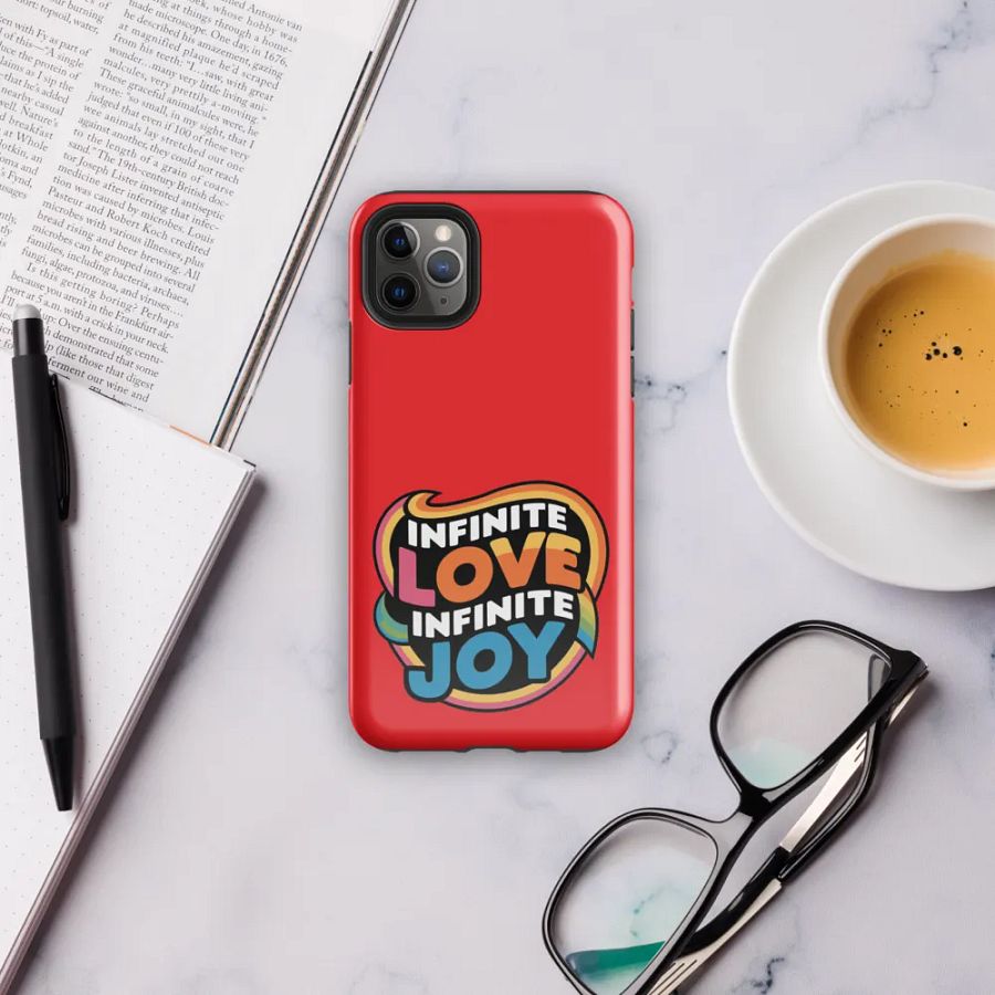 Infinite Love Infinite Joy Tough Case for Iphone (Red) product image (6)