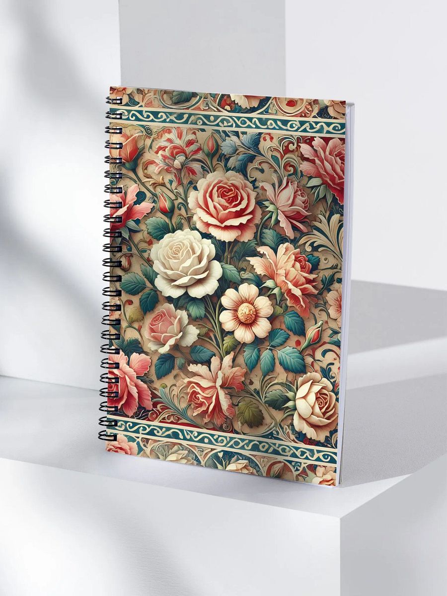 Royal Floral Spiral Notebook product image (4)
