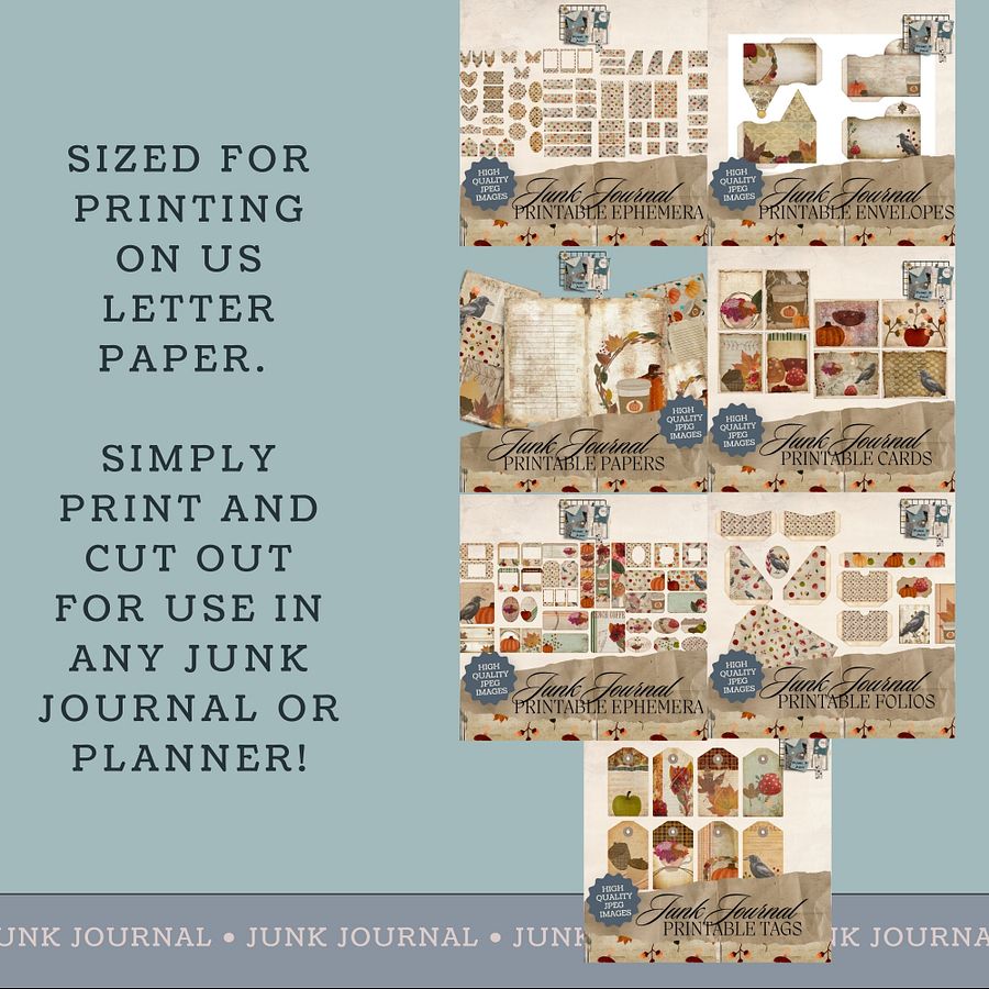 October Aesthetic - Junk Journal Bundle V1 product image (3)