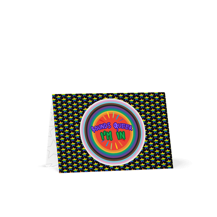 LGBTQIAP2S+ 2025, Sounds Queer I'm In, Greeting Card product image (1)