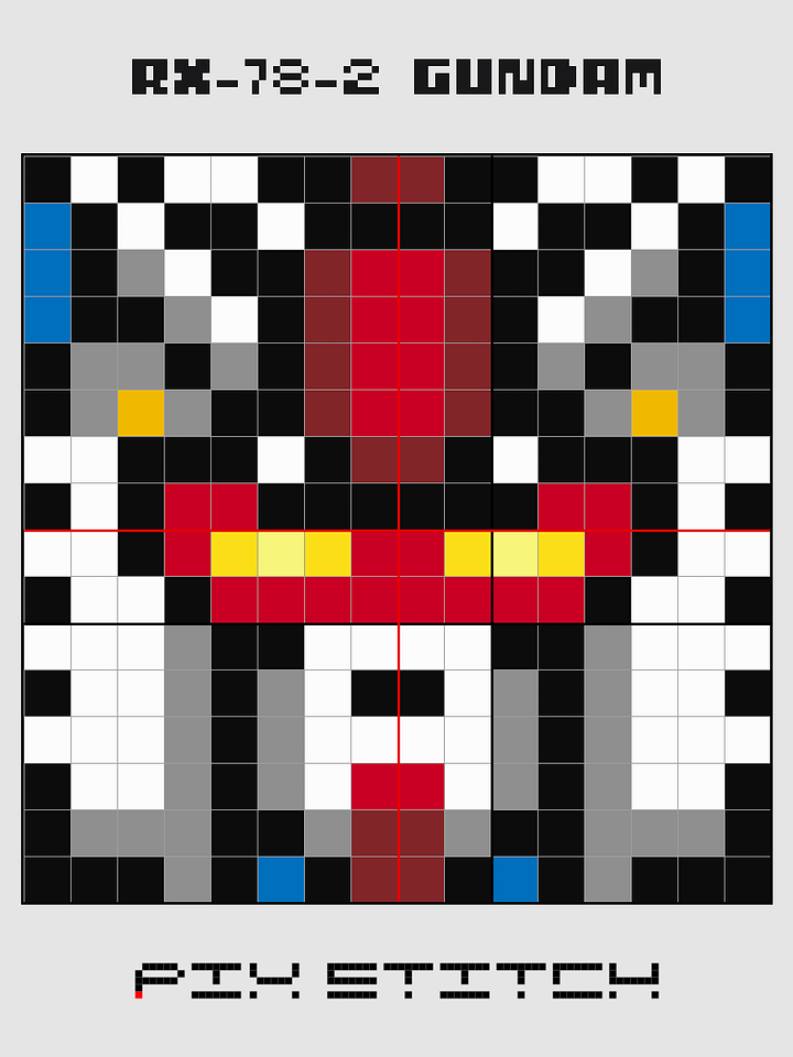 RX-78-2 Gundam Pixel Art product image (2)