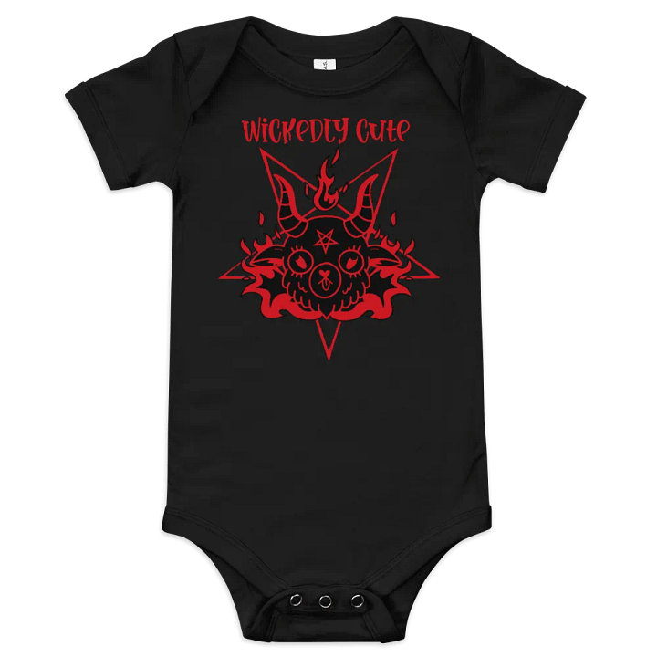 Wickedly Cute Baby Baphomet Onesie product image (1)