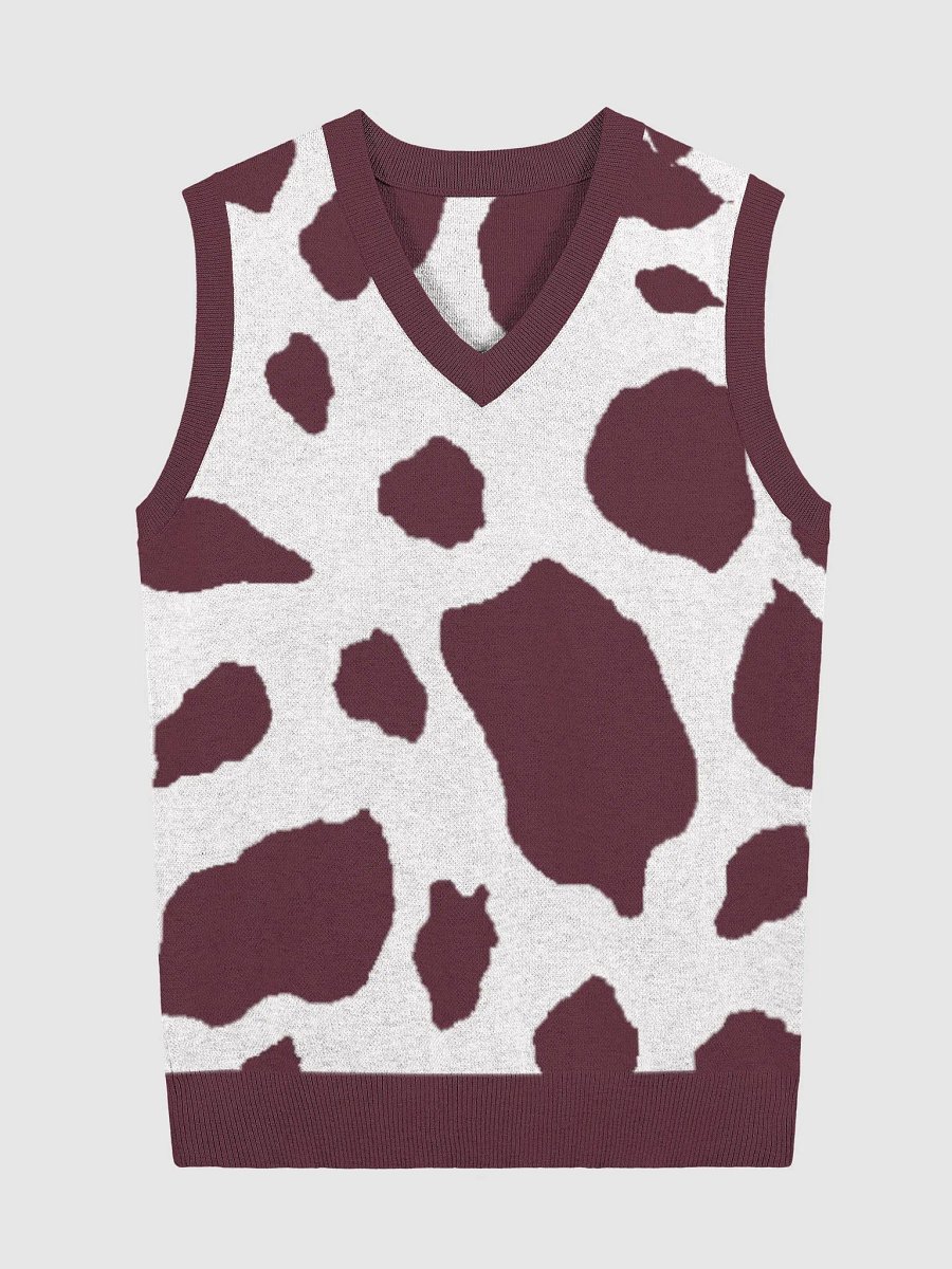 Hey Look at That: The CowPrint Cozy V-Neck Vest – Only 100 Pieces Available! product image (1)