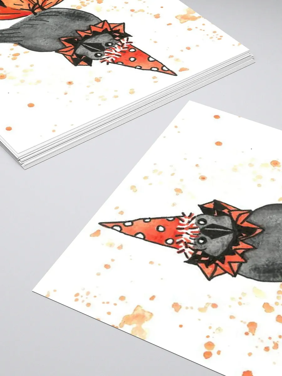 Vintage Halloween Crow Sticker product image (11)