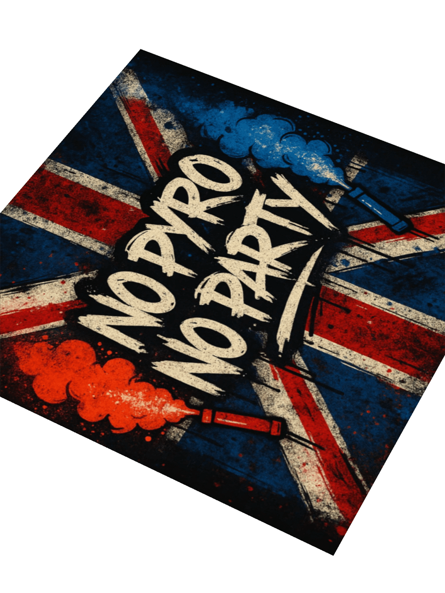 UBC "No Pyro No Party" Sticker product image (3)