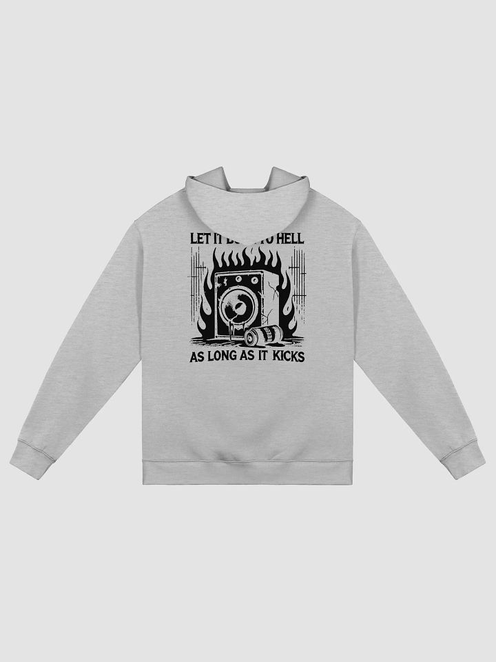 VibeFoundry Music Embroidered Hoodie (Grey) product image (2)