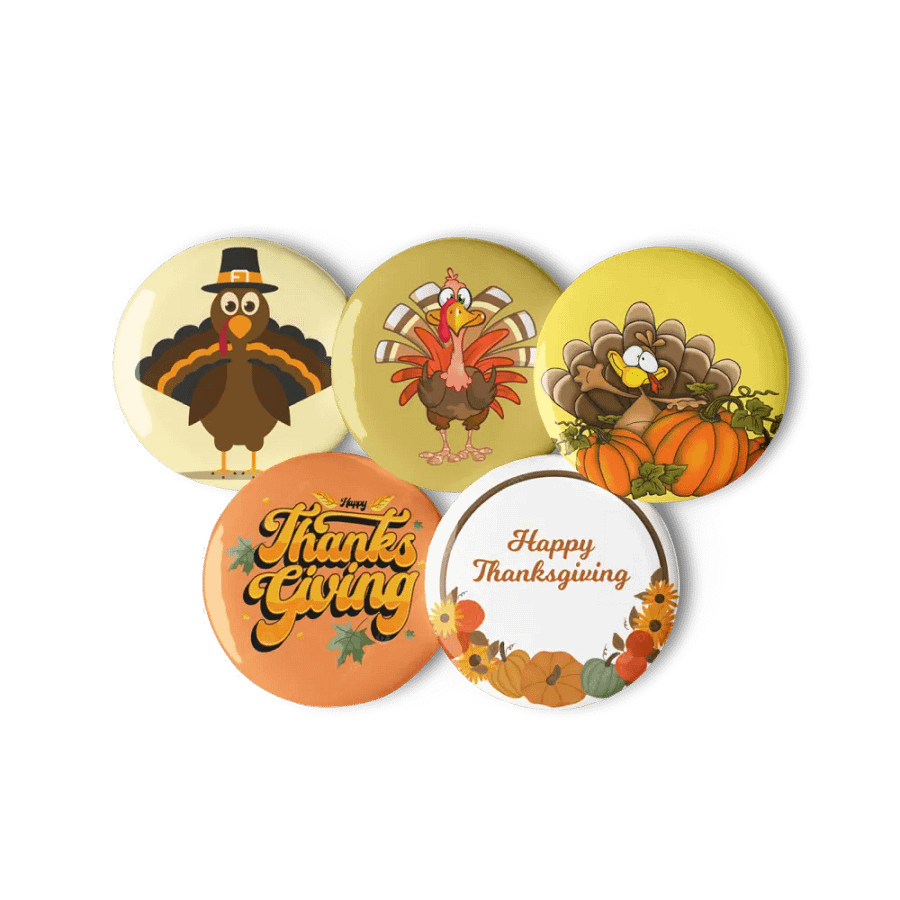 Thanksgiving Pin Button Set (5-Piece) (2024) product image (11)
