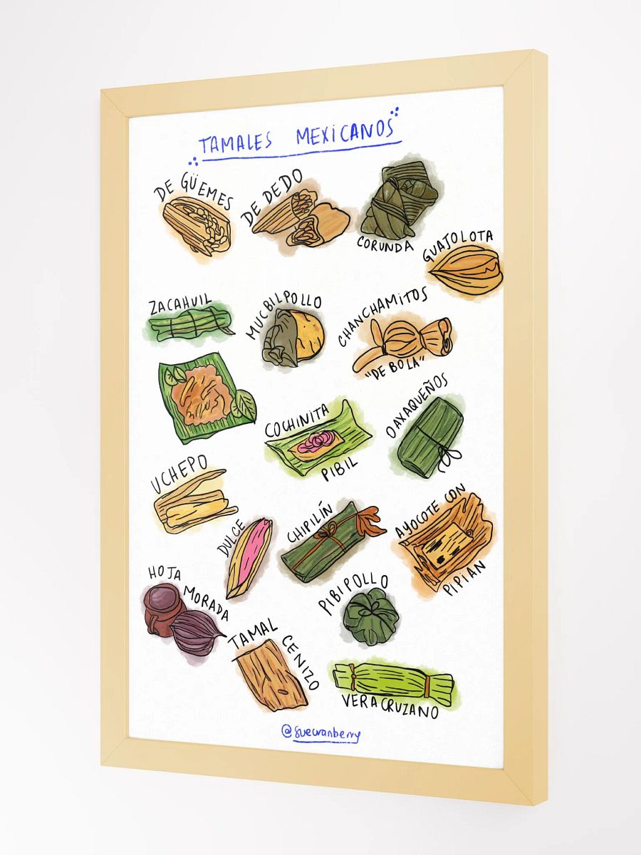 Tamales Mexicanos Framed Poster product image (2)