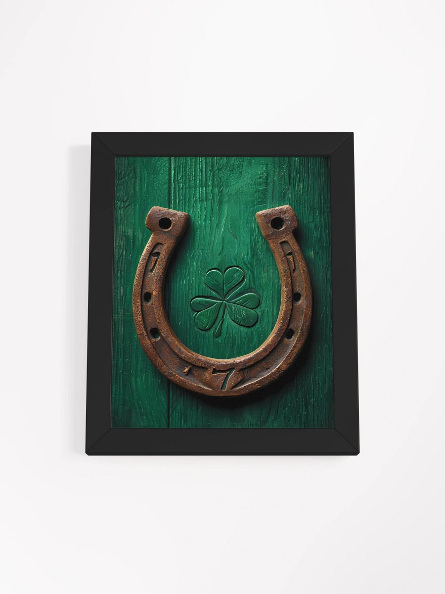 Lucky Clover Rustic Horseshoe Poster product image (2)