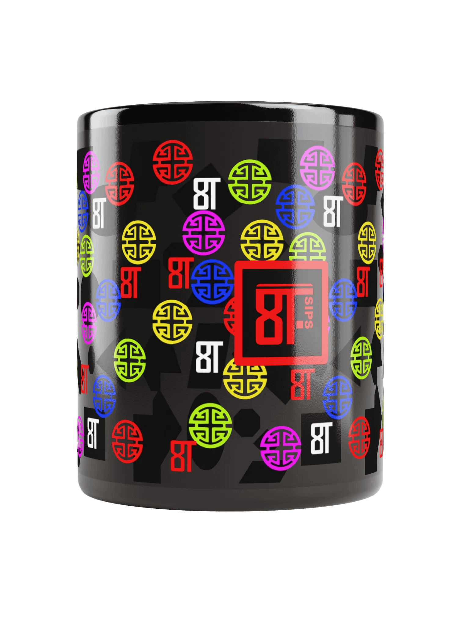8T Sips Minimal Black Glossy Mug product image (5)