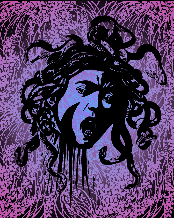 Medusa on Purple - Print product image (1)