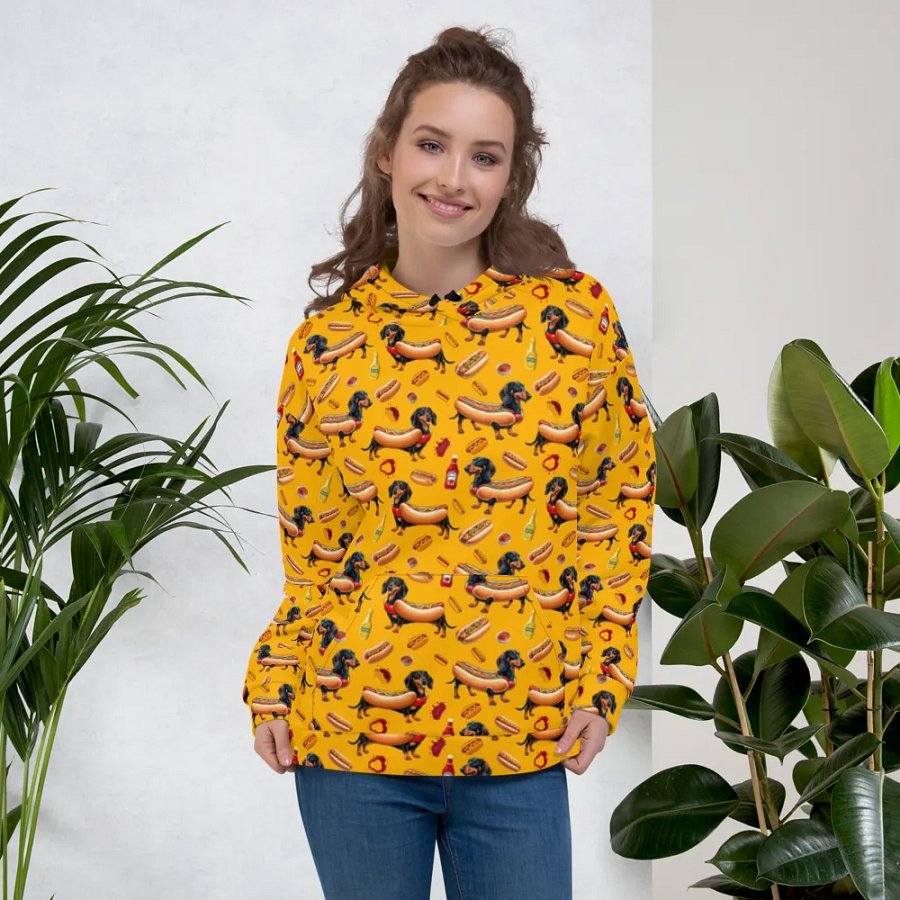 Dachshund Delight All-Over Hoodie (Primal) product image (5)