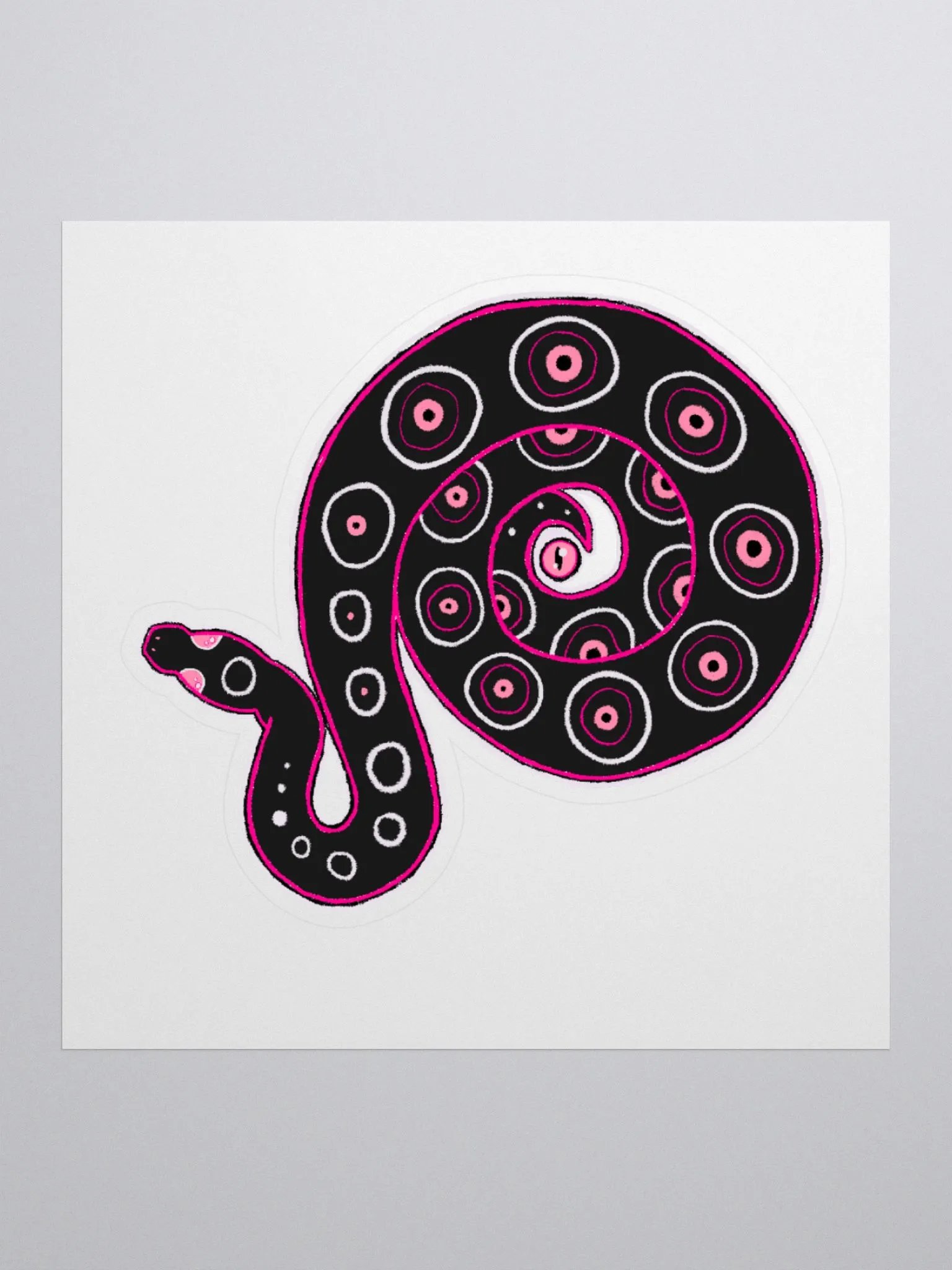 Snake + Eye - Drawtober 2023 Sticker product image (1)