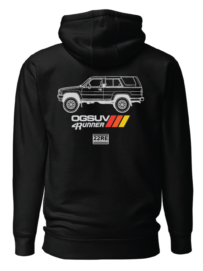 Side View Unisex Standard Hoodie - Black product image (1)