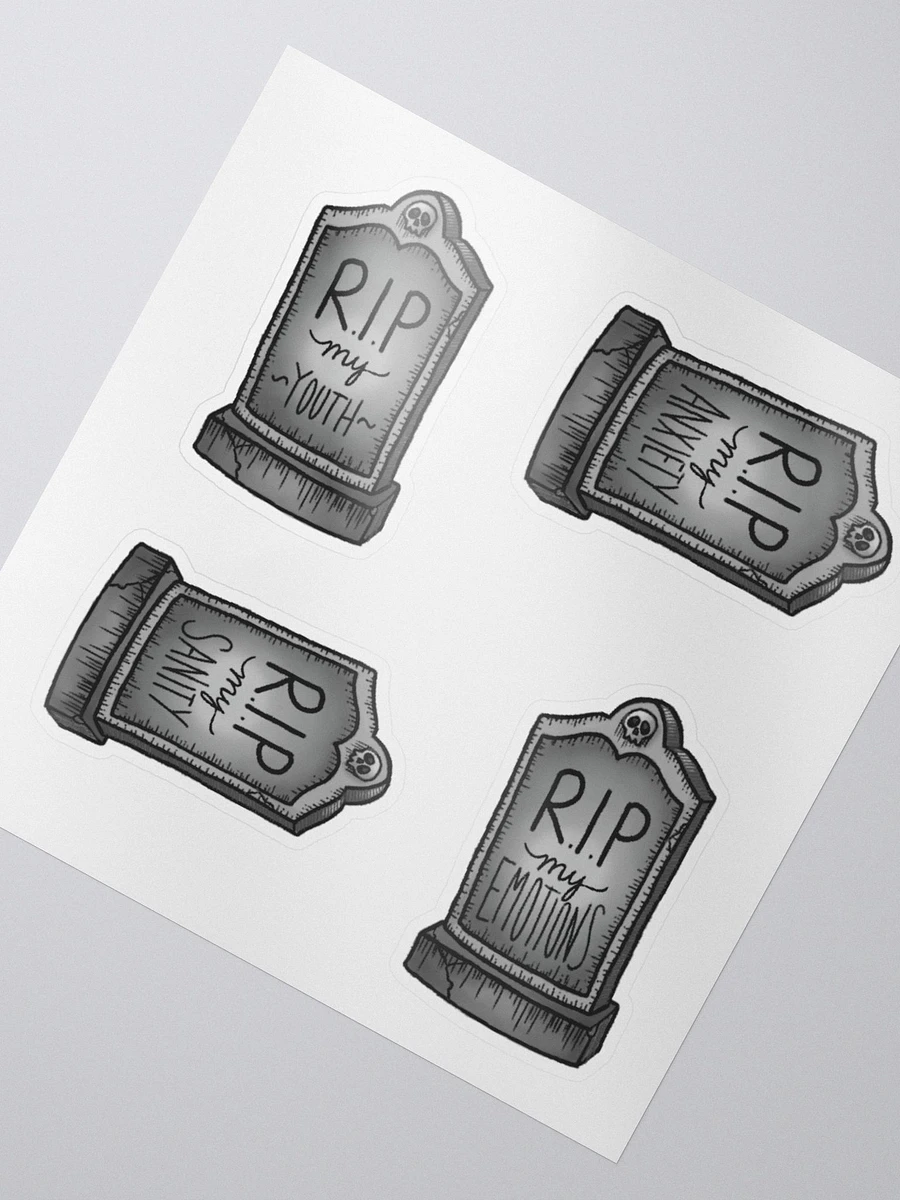 RIP Tombstones Sticker Sheet product image (2)