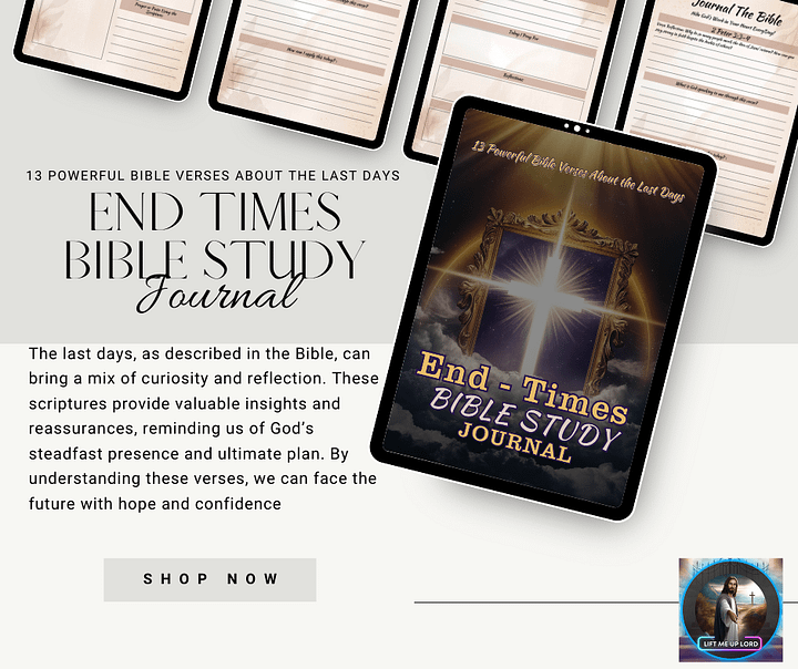 13 Verse End Times Bible Study Journal product image (2)