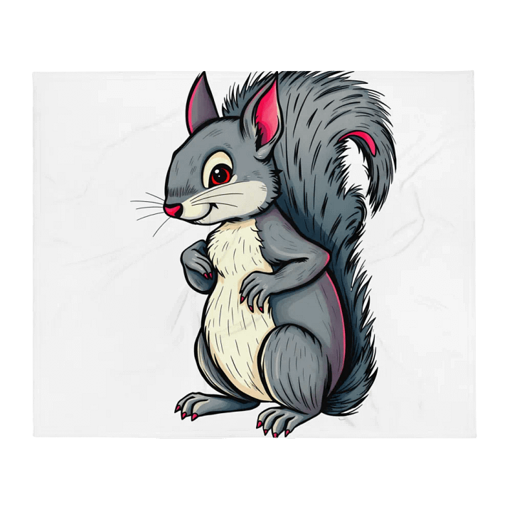Mischievous Squirrel Throw Blanket product image (1)