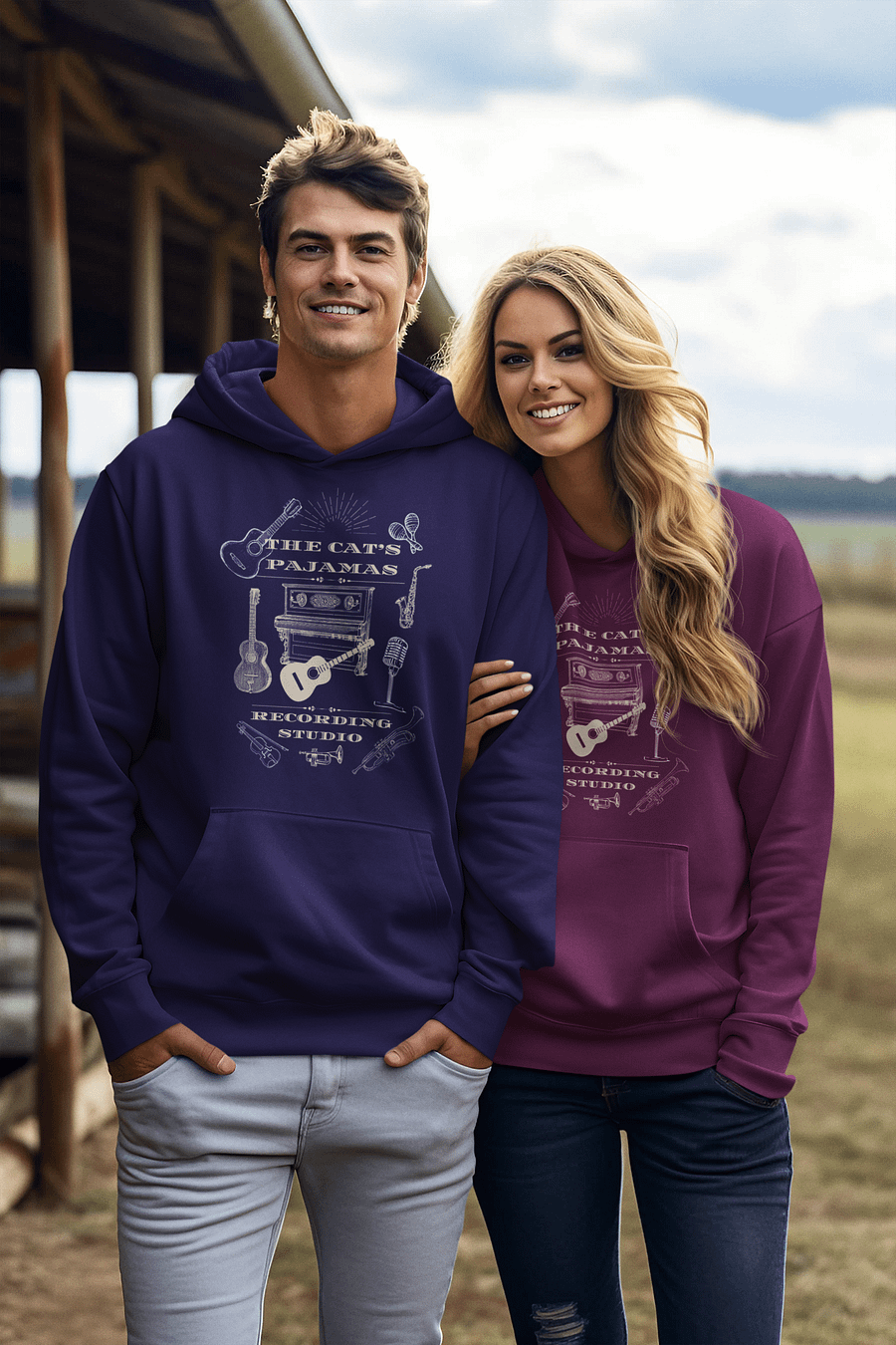 The Cat's Pajamas Cozy Cotton Unisex Hoodie product image (1)