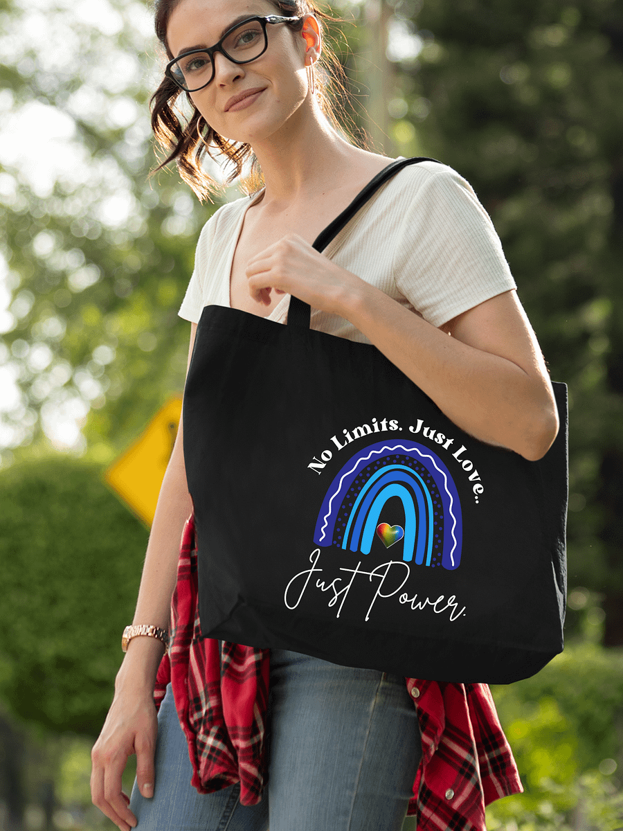 No Limits. Just Love. Just Power. Rainbow Eco Tote Bag product image (1)