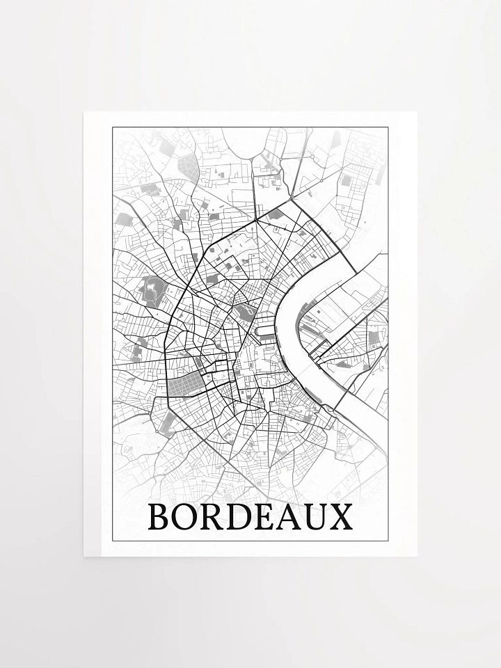 Bordeaux, France, city map print product image (5)