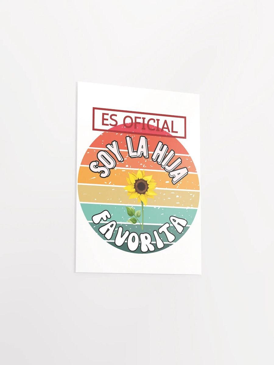 Vintage Matte Paper Poster Es oficial soy la hija favorita product image (14)