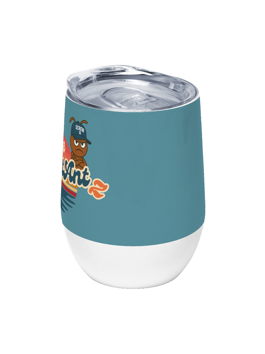 Screw U Wine Tumbler by The ReluctAntz - Silver Mist product image (5)