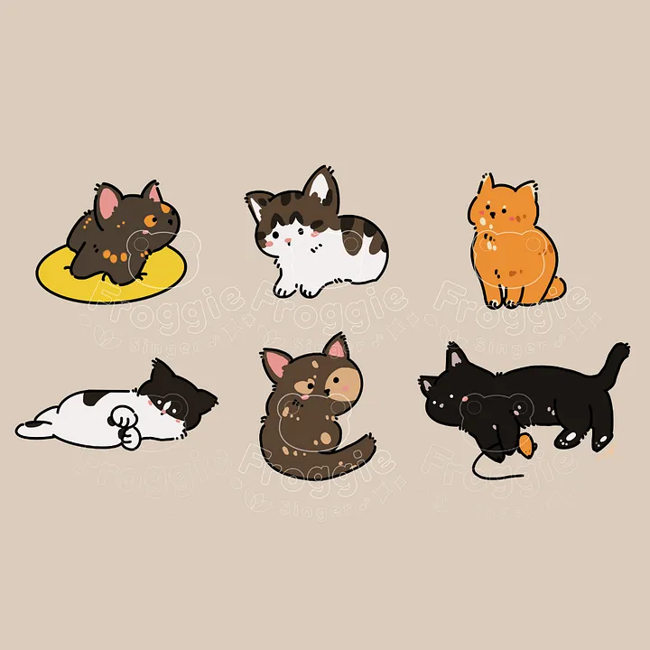 Cat Cafe Cats Doodle Tote Bag product image (2)