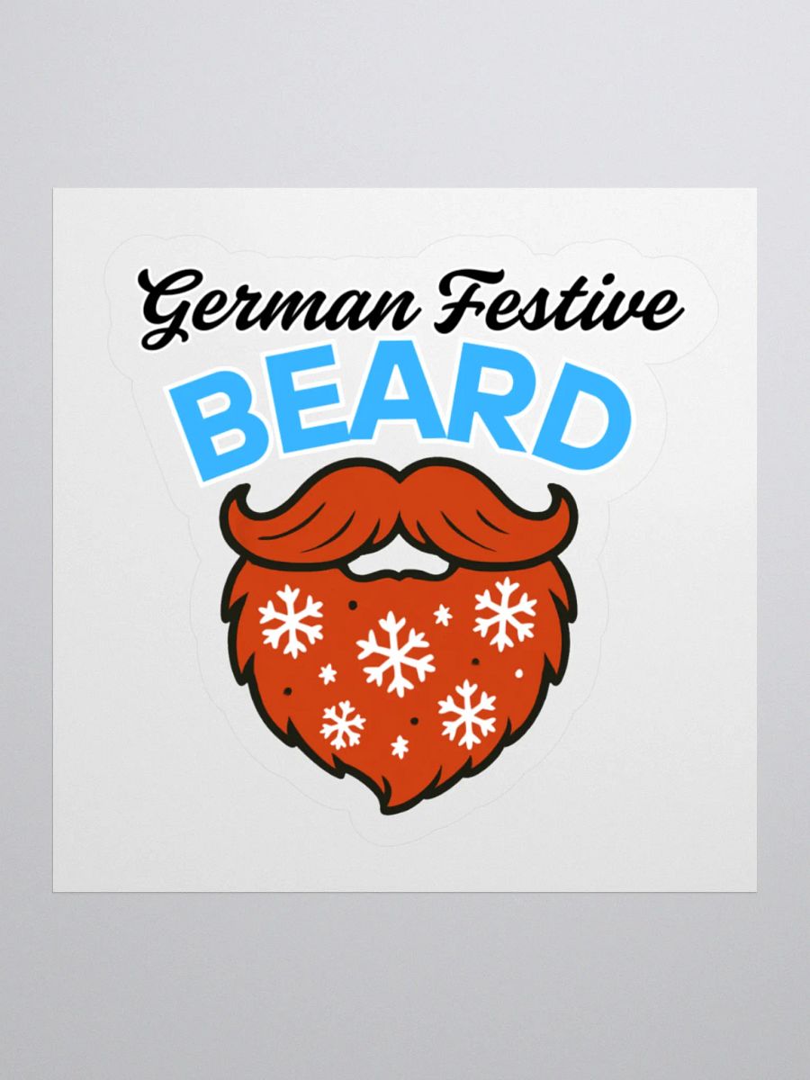 German Festive Beard Kiss Cut Stickers product image (4)