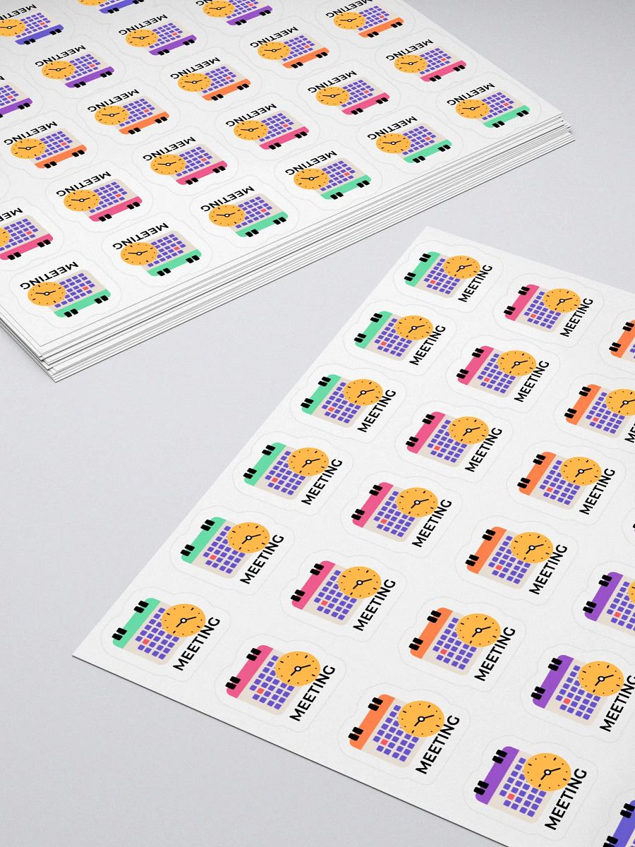 Meeting Stickers – Hand-Drawn, Functional Planner Stickers for Bullet Journals, Work, and Office Organization product image (4)