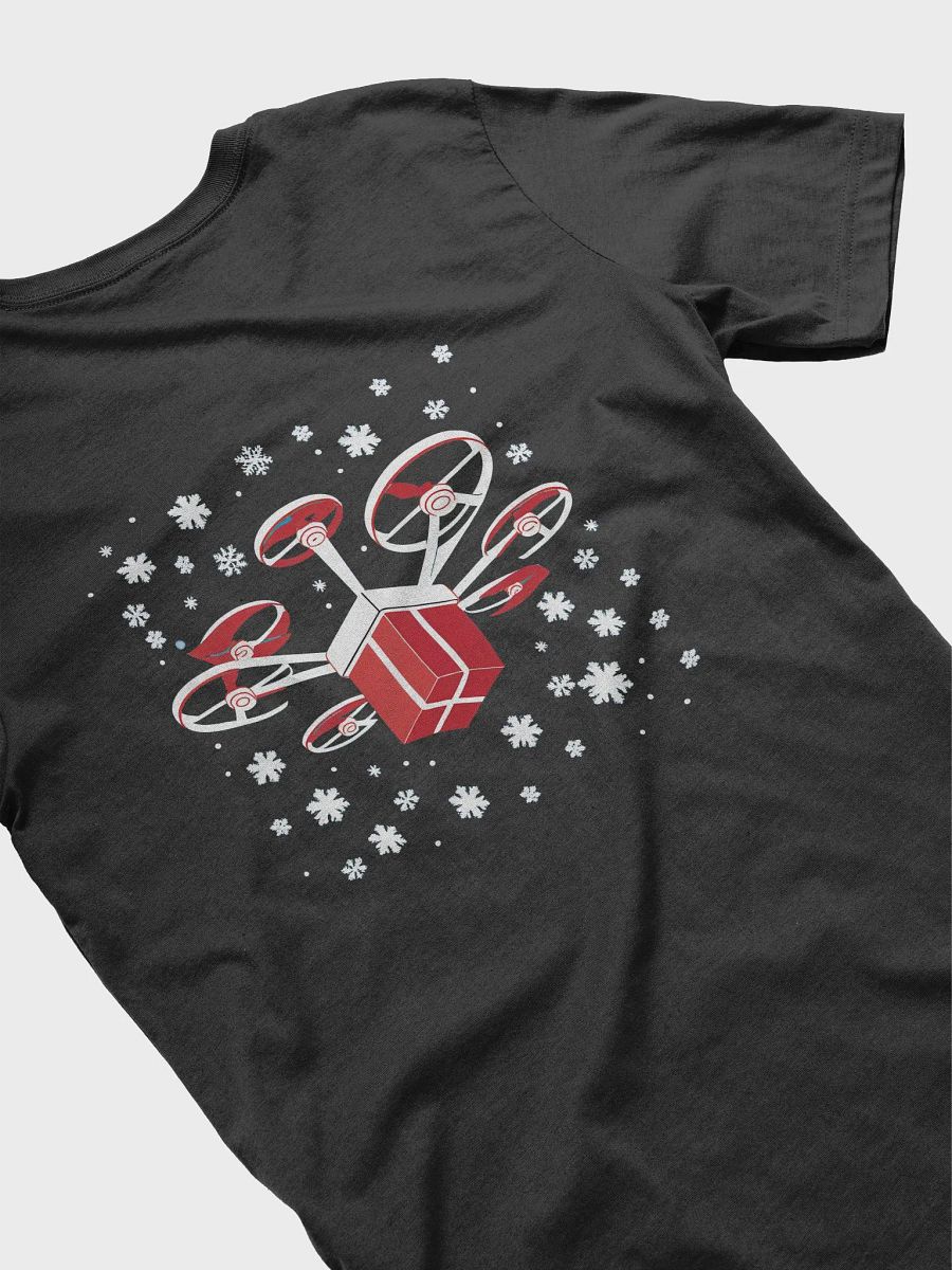 Unwrap the Future: Winter Wonderland Drone Delivery T-Shirt (Limited Edition) product image (10)
