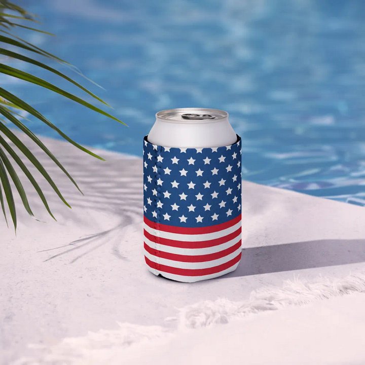 Stars & Stripes Can Cooler product image (2)