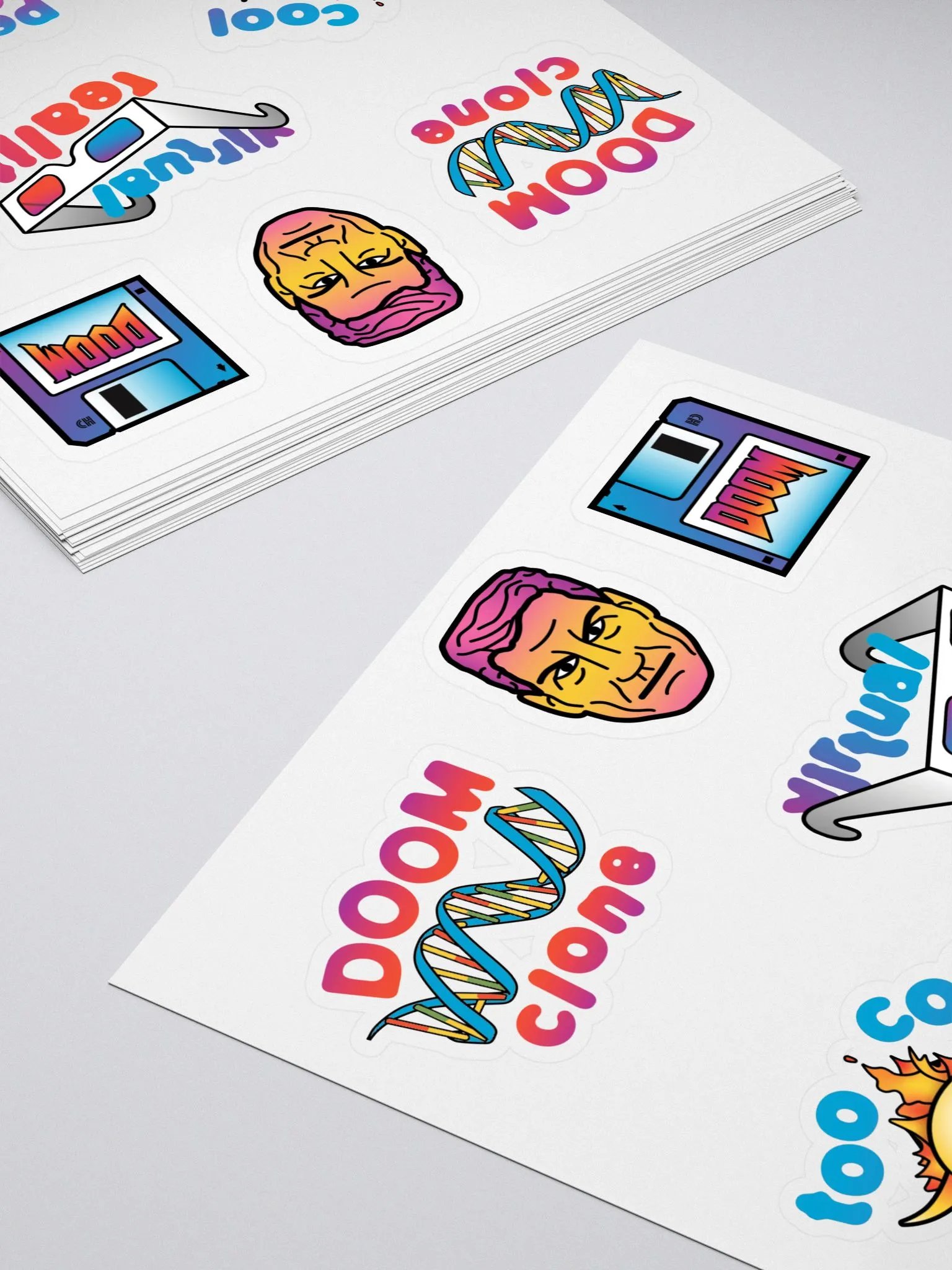 'Doom Clone' Sticker Sheet product image (4)