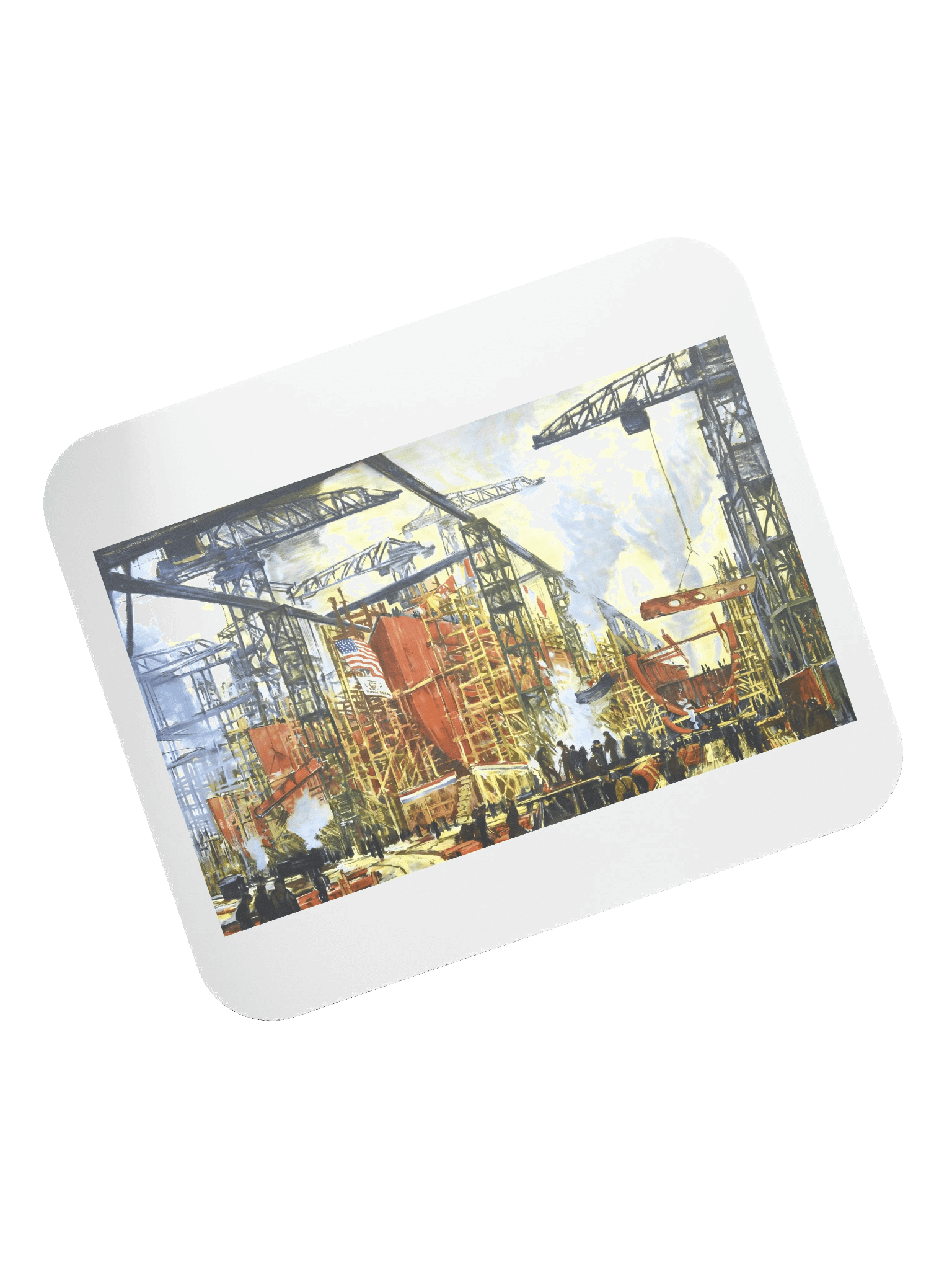 Patriotic Shipyard Mouse Pad product image (7)