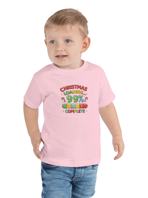 Christmas loading 99% complete Toddler T-Shirt product image (2)