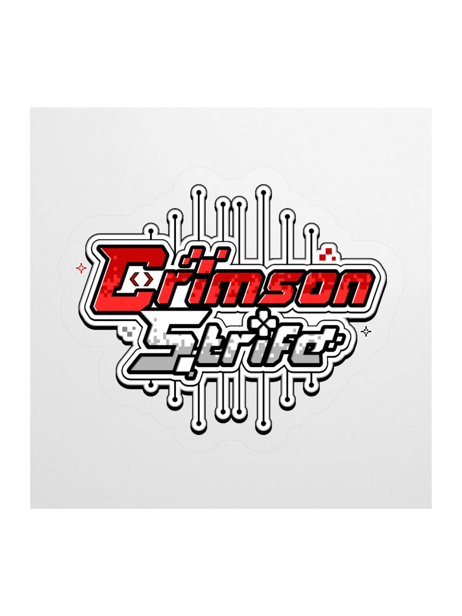 CrimsonStrife Square Logo Kiss Cut Stickers product image (2)