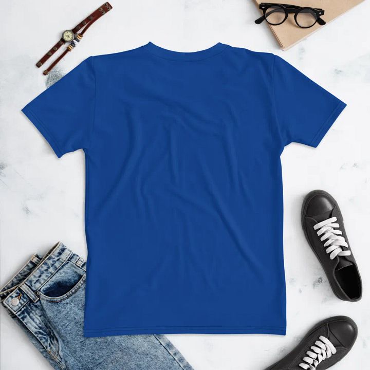 Plain Ocean Blue True Summer Women's Crewneck Polyester Heavyweight Premium T-Shirt by Treasure Pie product image (2)