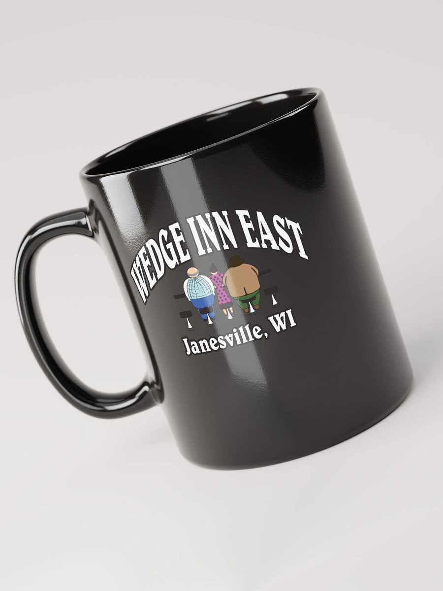 Wedge Inn East Black Black Glossy Mug product image (3)