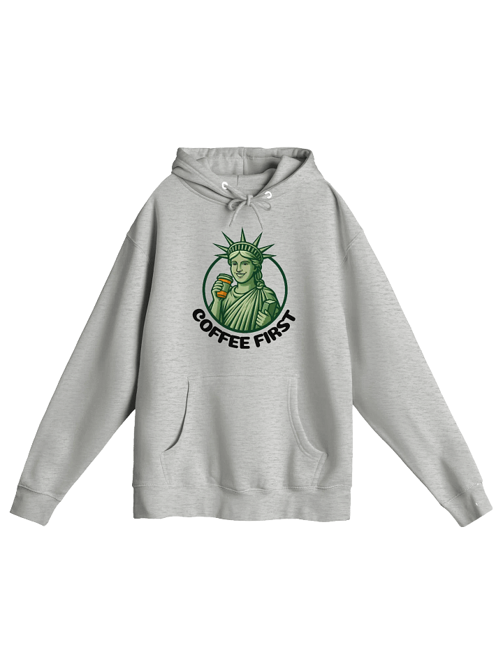 Coffee First Premium Pullover Unisex Hoodie product image (1)