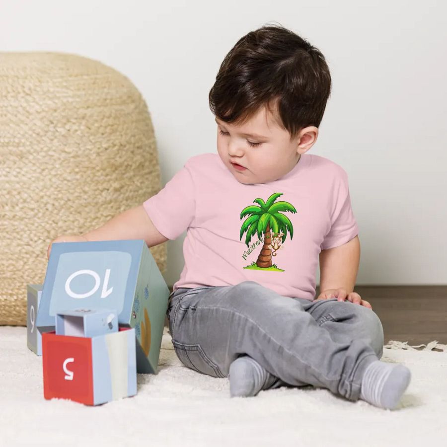 Cheerful Monkey Baby Tee product image (6)