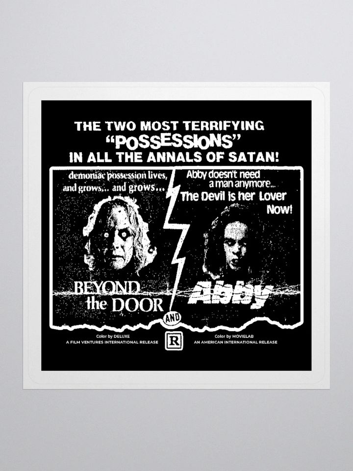 Beyond The Door / Abby Double Feature! | Kiss Cut Sticker product image (1)
