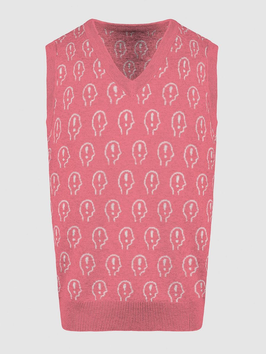 EXCLAIMING MENTALLY (duotone pink) knitwear vest product image (13)