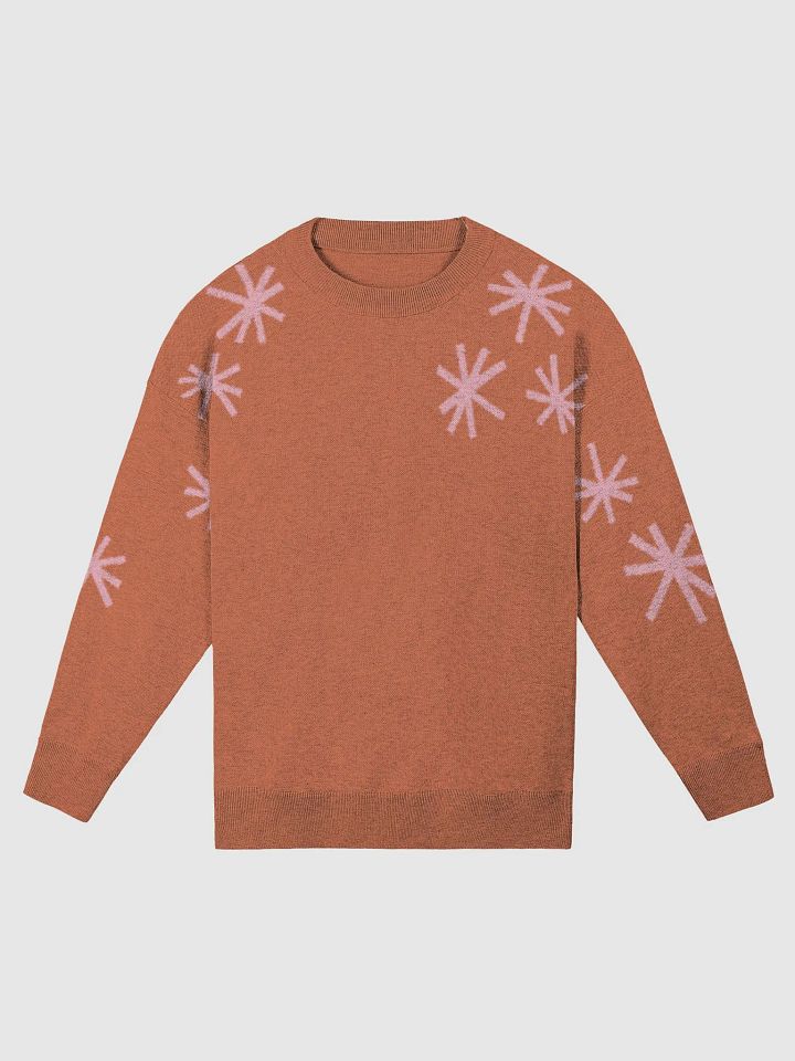 Burnt Orange Pink Sparkles Knitted Sweater - Relaxed fit product image (2)