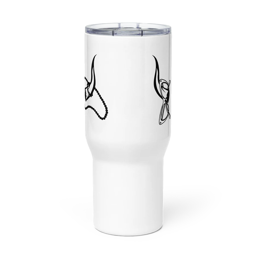 Horns, Glasses & Pearls Travel Mug product image (2)