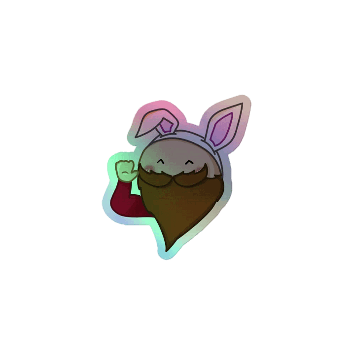 Bunny Punk Holographic sticker product image (1)