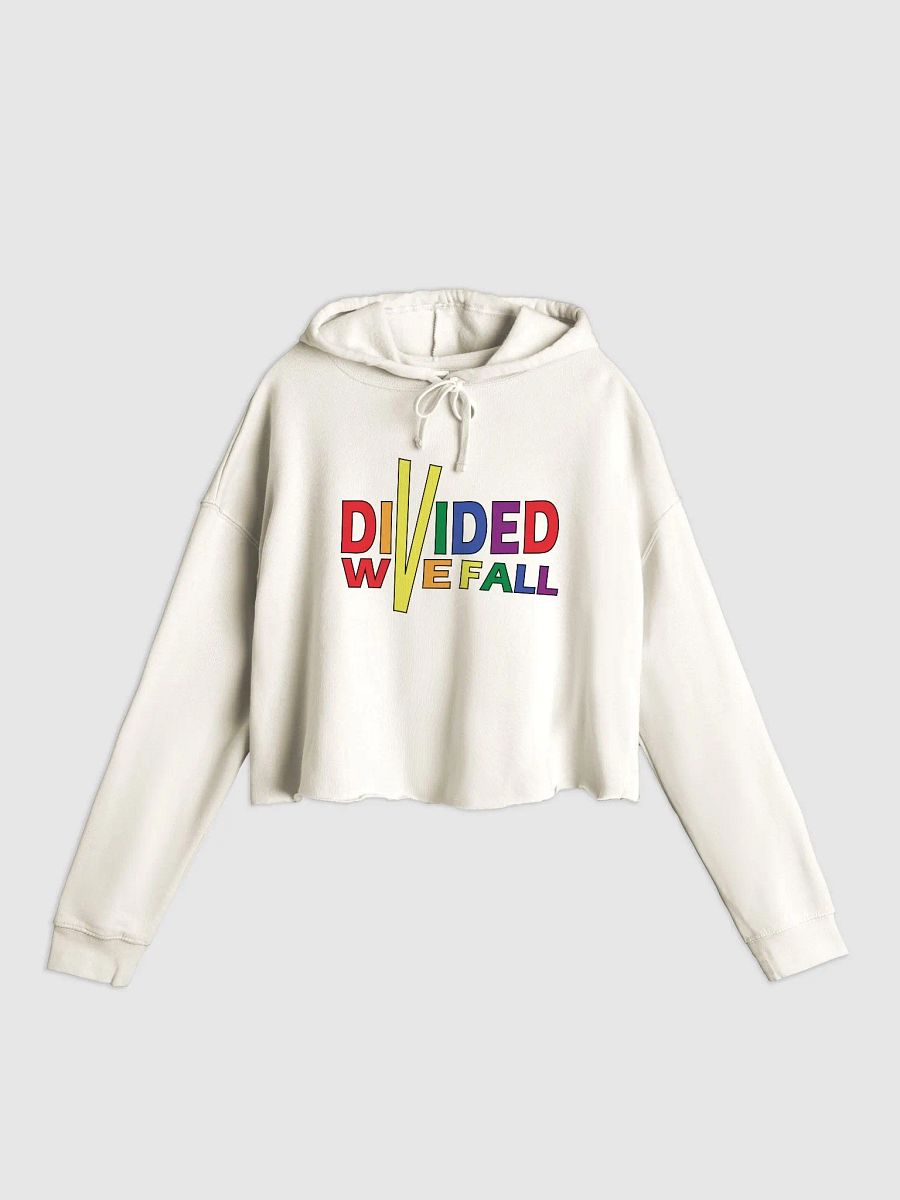 Divided We Fall - Colour - Independent Trading Co. Women’s Lightweight Cropped Hoodie product image (1)