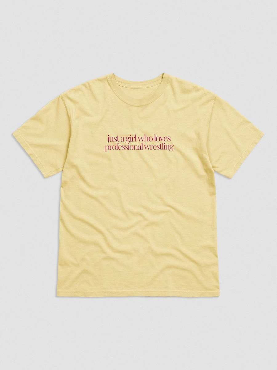 Just A (Wrestling) Girl Embroidered T-Shirt -Pink Font product image (3)