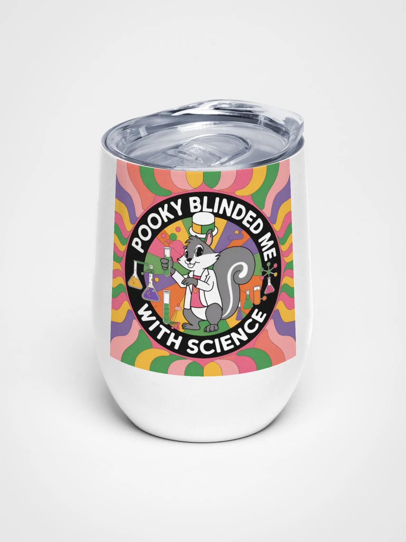 Psychedelic Science Wine Tumbler product image (1)